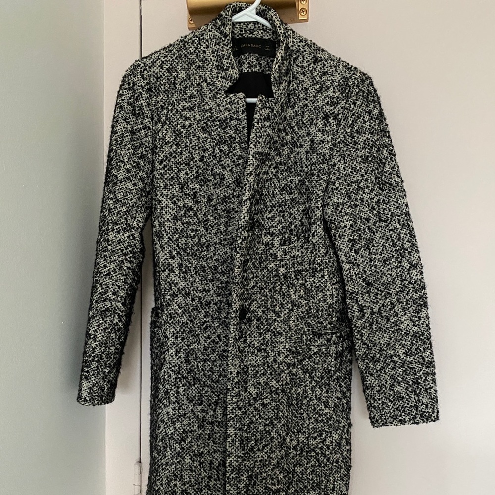 Zara salt and pepper coat